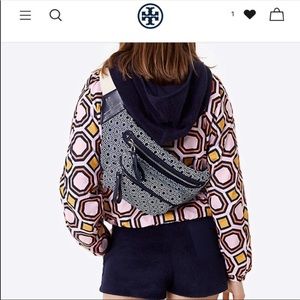 Tory Burch Navy Blue Fanny Pack